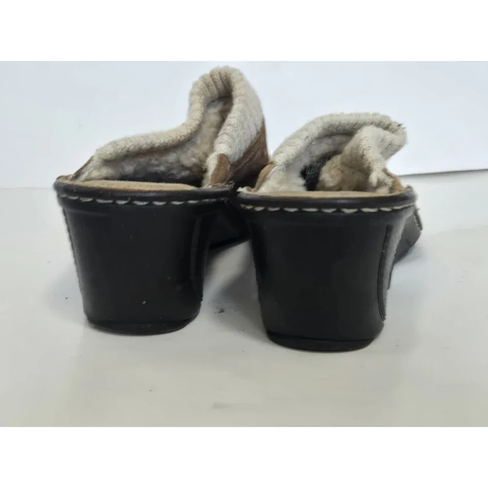 UGG Australia Wedge Womens Gael Chestnut 10 Mules Clog Suede Sheepskin 1934